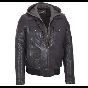 Black Rivet men’s leather jacket